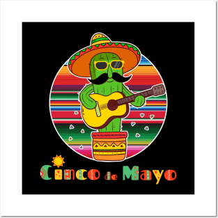 Cinco De Mayo Cactus Posters and Art